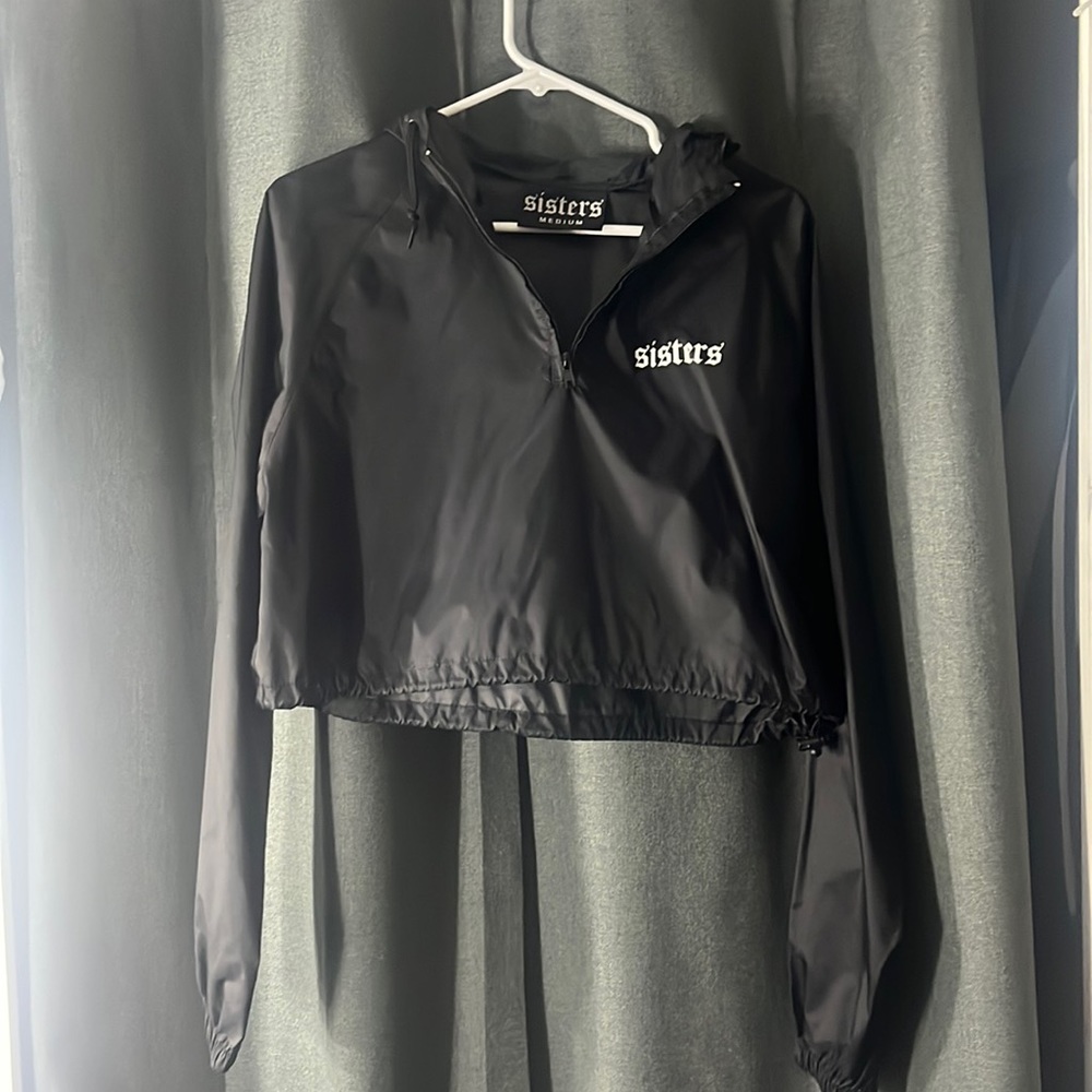 James Charles Sisters cropped Windbreaker